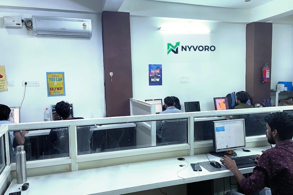 The Nyvoro operations team at work in the office